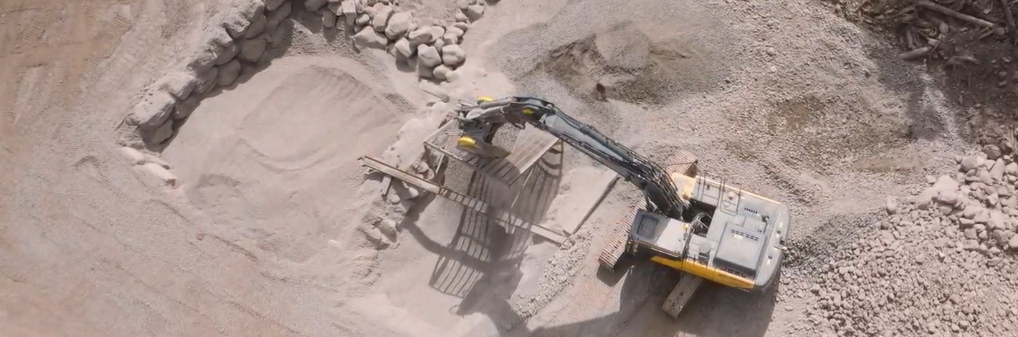 Concassage de roches naturelles